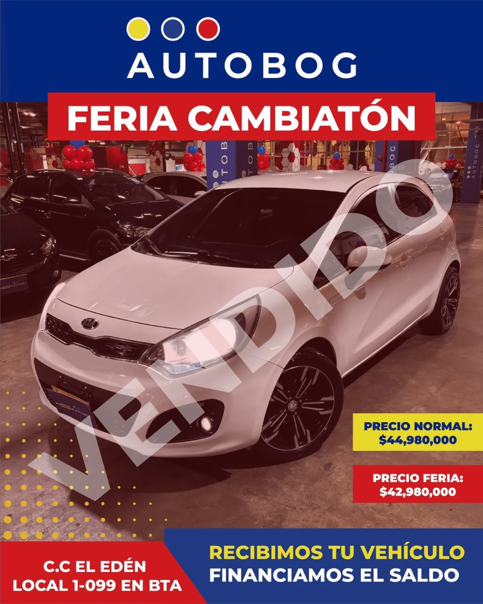 Kia Rio Spice<br>2015<br>$44.980.000