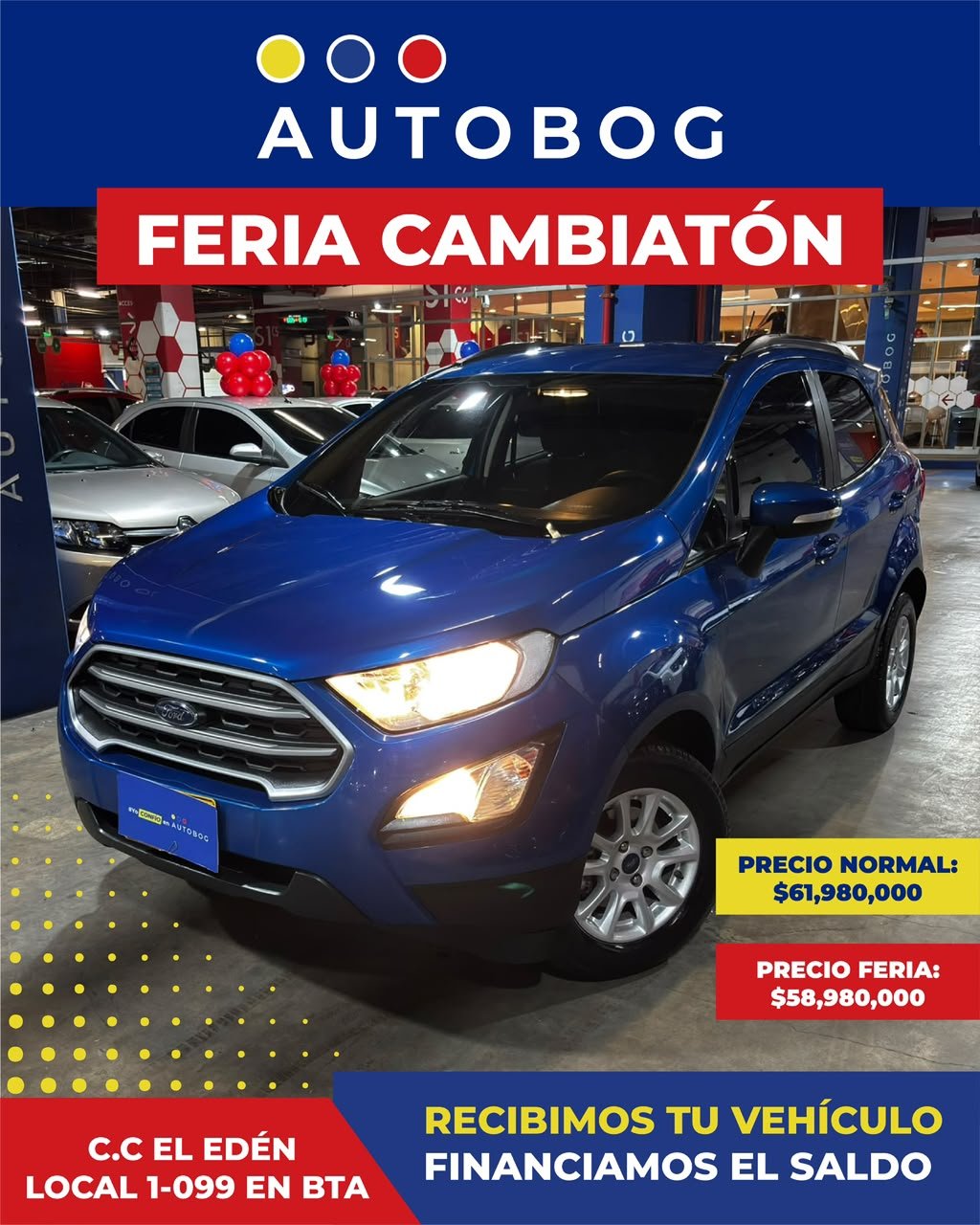 Ford Ecosport SE<br>2020<br>$61.980.000
