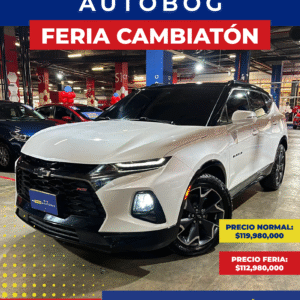 Chevrolet Blazer Rs<br>2022<br>$119,980,000