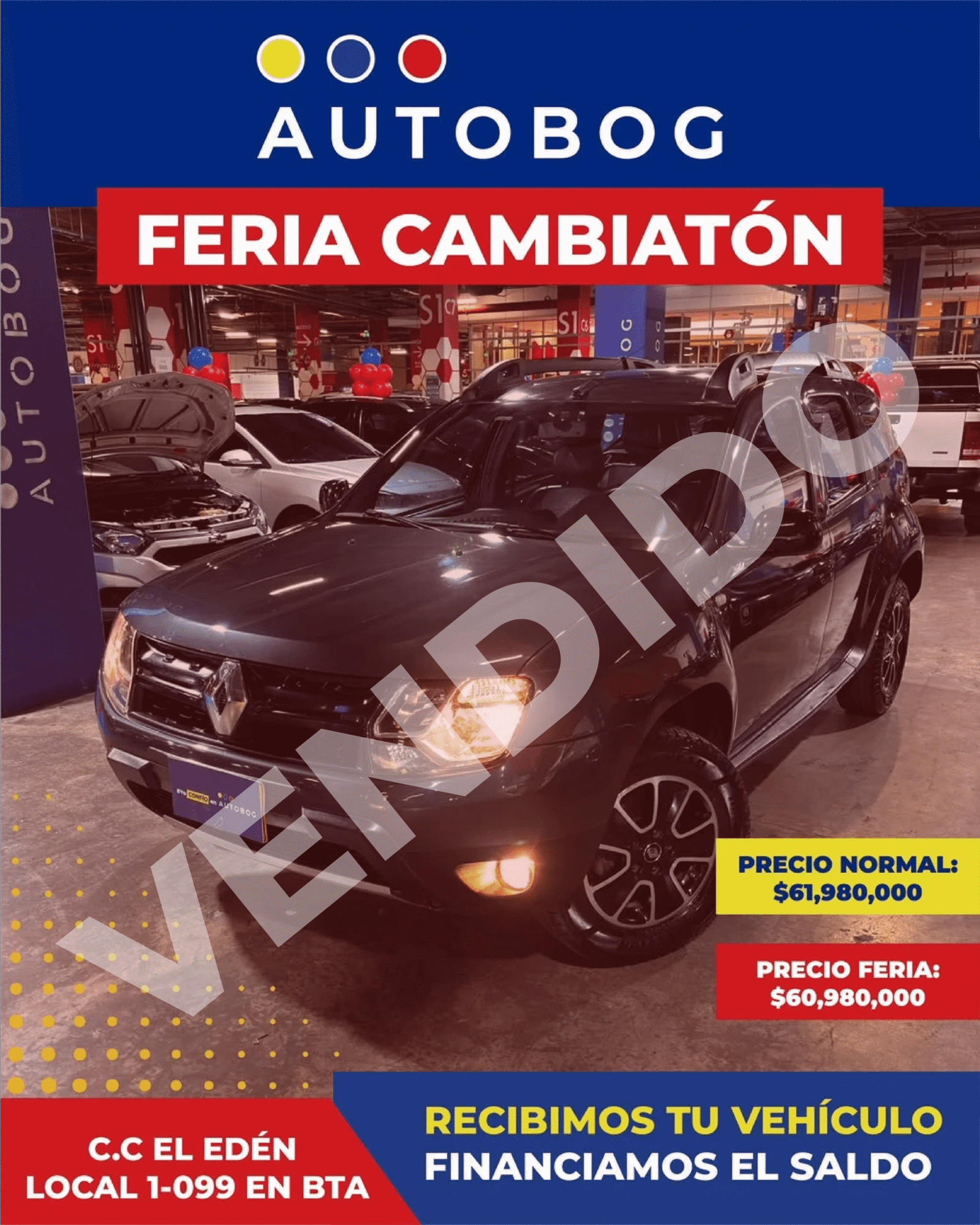 Renault Duster Dynamique<br>2018<br>$61.980.000