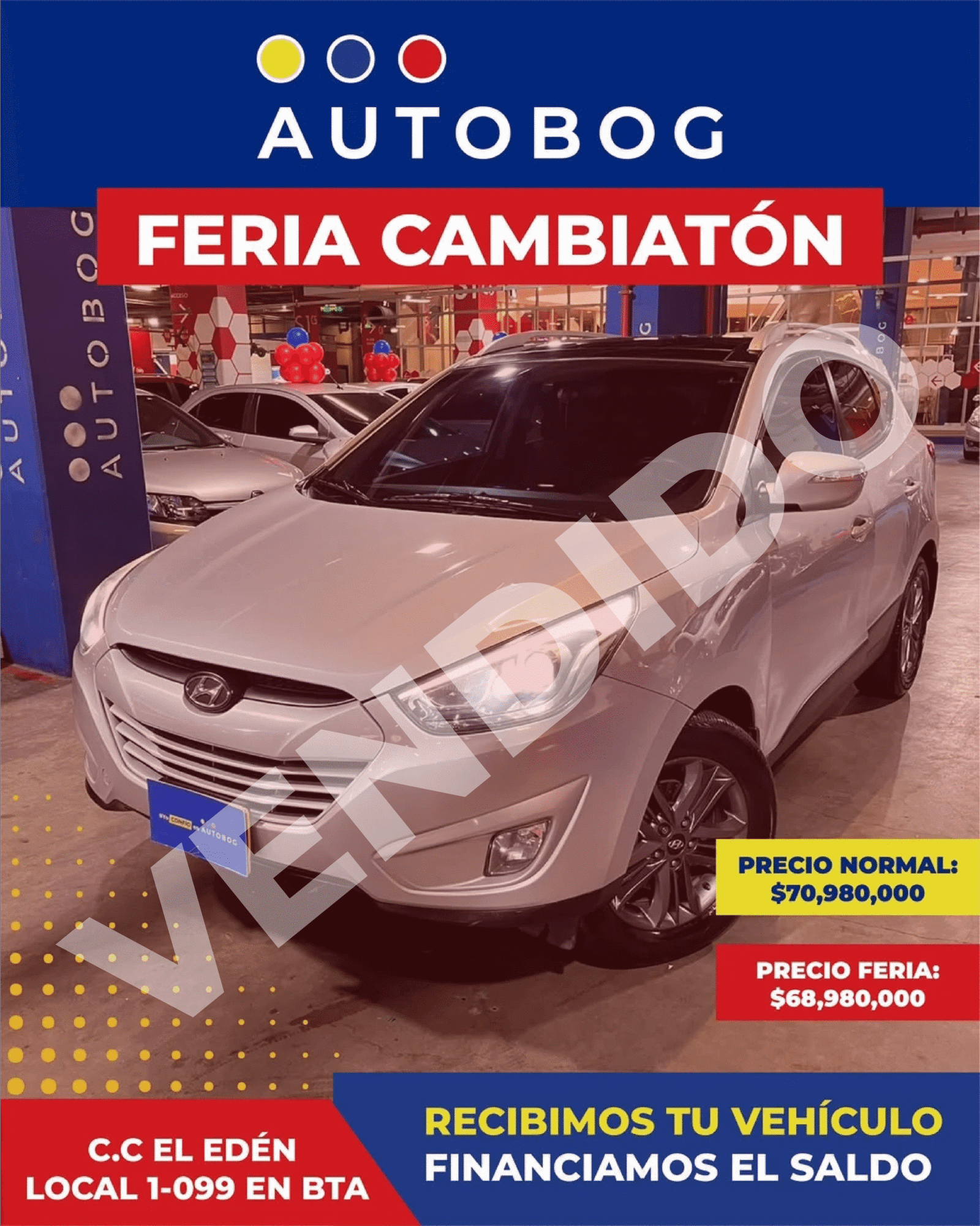 Hyundai Tucson ix35<br>2016<br>$70.980.000